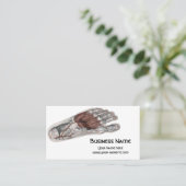  menselijke anatomie Voetafdruk podiatry Foot Visitekaartje (Staand voorkant)