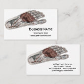  menselijke anatomie Voetafdruk podiatry Foot Visitekaartje (Voorkant / Achterkant)