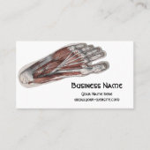 menselijke anatomie voetenvoeding visitekaartje (Voorkant)