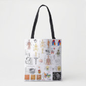 Menselijke anatomie volledige kleurenkaarten tote bag (Voorkant)