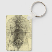 Menselijke anatomie, Vrouw Torso van Leonardo da V Sleutelhanger (Achterkant)