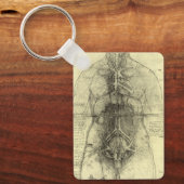 Menselijke anatomie, Vrouw Torso van Leonardo da V Sleutelhanger (Voorkant)