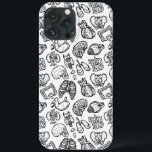 Menselijke Anatomie Weird Science Bio Skull Hallow Case-Mate iPhone Case<br><div class="desc">Moderne schetsillustraties van menselijke anatomie in een perfect eigenaardig patroon. Met de hand getekende harten, schedels, longen, ribben, oogbal, tanden, darmen, maag, nieren en meer. Dit unieke ontwerp is een perfect cadeauidee voor dokters, verpleegkundigen, geneeskundigen, wetenschappers, liefhebbers, enzovoort. Ook een geweldig gotisch of Halloween accent! ・ Blader hieronder door het...</div>