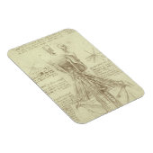 Menselijke anatomie wervelkolom door Leonardo da V Magneet (Rechterzijde)