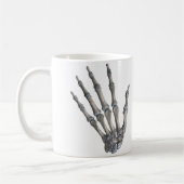  menselijke anatomie wetenschap, skelethanden koffiemok (Links)