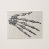 menselijke anatomie wetenschap, skelethanden legpuzzel (Horizontaal)