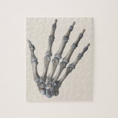 menselijke anatomie wetenschap, skelethanden legpuzzel (Verticaal)