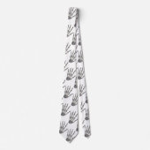  menselijke anatomie wetenschap, skelethanden stropdas (Voorkant)