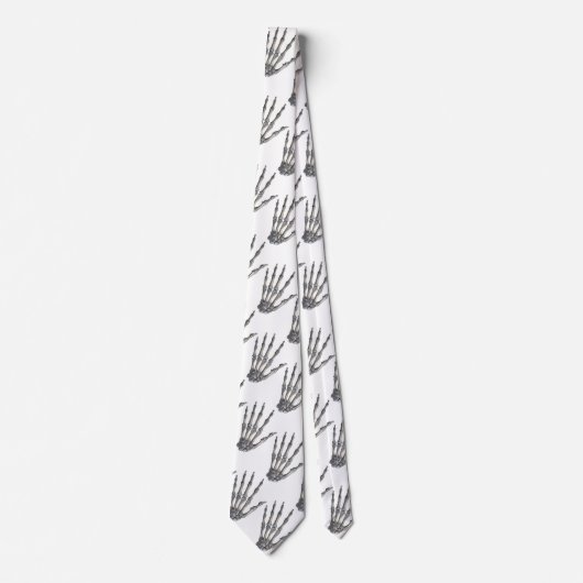 menselijke anatomie wetenschap, skelethanden stropdas (Voorkant)