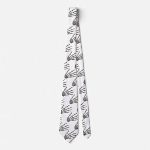 menselijke anatomie wetenschap, skelethanden stropdas