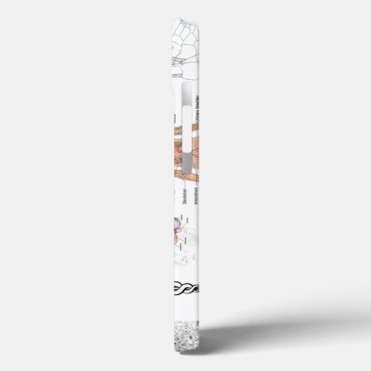 Menselijke anatomiekaarten Case-Mate iPhone case (Achterkant / Links)