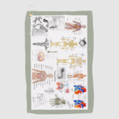 Menselijke anatomiekaarten golfhanddoek (Voorkant)