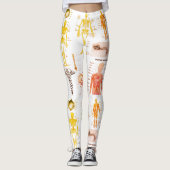 Menselijke anatomiekaarten leggings (Voorkant)