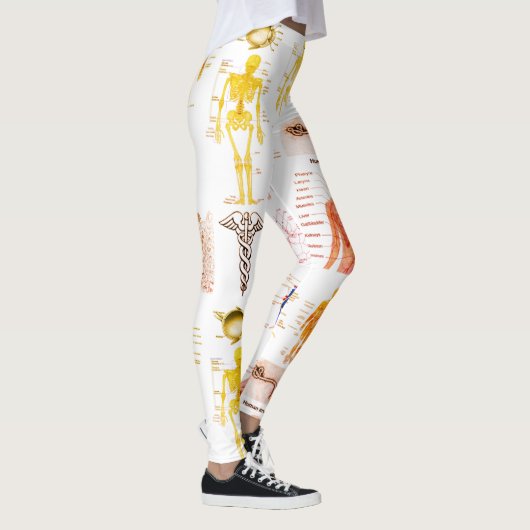 Menselijke anatomiekaarten leggings (Rechts)