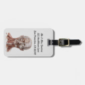 menselijke anatomiewetenschap, hoofd Throat Nose Bagagelabel (Voorkant horizontaal)