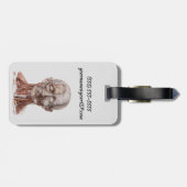 menselijke anatomiewetenschap, hoofd Throat Nose Bagagelabel (Achterkant horizontaal)
