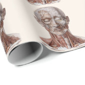 menselijke anatomiewetenschap, hoofd Throat Nose Cadeaupapier (Rol Hoek)