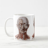 menselijke anatomiewetenschap, hoofd Throat Nose Koffiemok (Links)