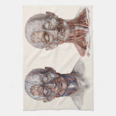  menselijke anatomiewetenschap, hoofd Throat Nose Theedoek (Verticaal)