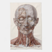 menselijke anatomiewetenschap, hoofd Throat Nose Theedoek (Verticaal)