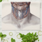  menselijke anatomiewetenschap, hoofd Throat Nose Theedoek (Gevouwen)