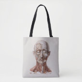  menselijke anatomiewetenschap, hoofd Throat Nose Tote Bag (Voorkant)