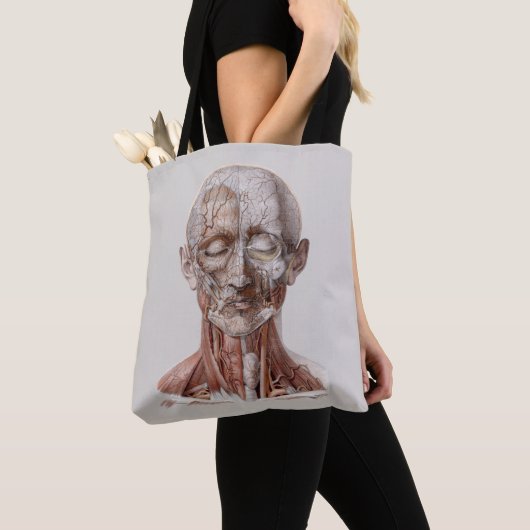 menselijke anatomiewetenschap, hoofd Throat Nose Tote Bag (Dichtbij)
