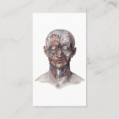  menselijke anatomiewetenschap, hoofd Throat Nose Visitekaartje (Achterkant)