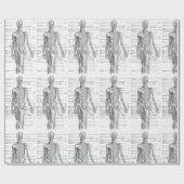 Menselijke anatomische medische kaart cadeaupapier (Vlak)