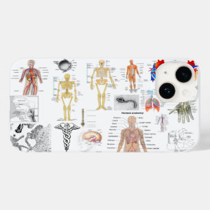 Menselijke anatomische medische kaart Case-Mate iPhone 14 hoesje