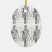 Menselijke anatomische medische kaart keramisch ornament (Voorkant)