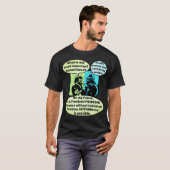 Menselijke band (donker) t-shirt (Voorkant volledig)
