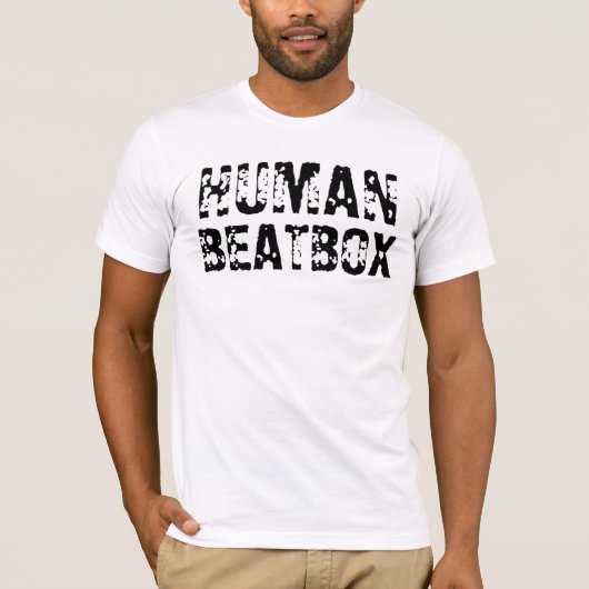 Menselijke beatbox t-shirt (Voorkant)
