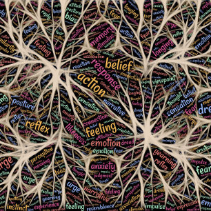 Menselijke beleving Inspirerend Word Art Poster