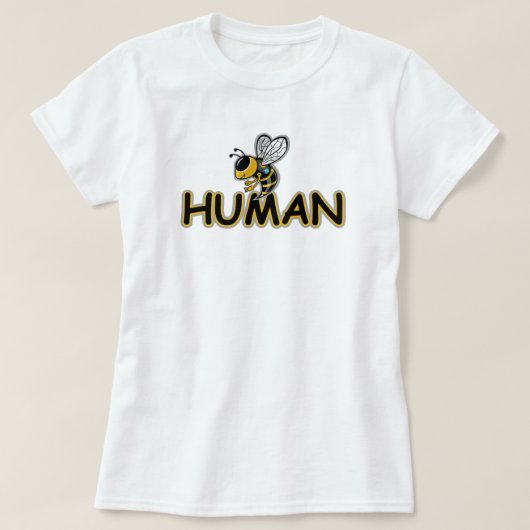 MENSELIJKE BIJ T-SHIRT (Design voorkant)