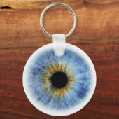 Menselijke blauwe oogbol sleutelhanger (Voorkant)