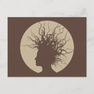 Menselijke boom briefkaart