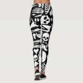 Menselijke Botten Skeleton Leggings (Achterkant)
