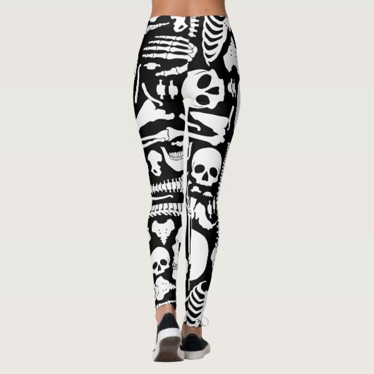 Menselijke Botten Skeleton Leggings (Achterkant)