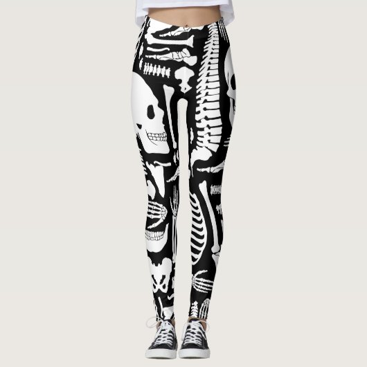 Menselijke Botten Skeleton Leggings (Voorkant)