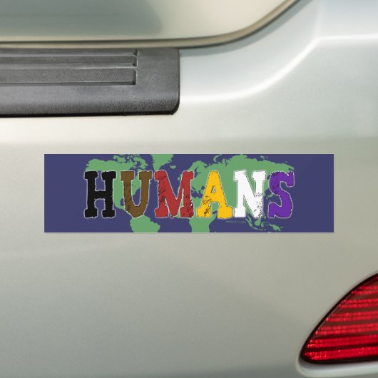 Menselijke Bumpersticker (Op auto)