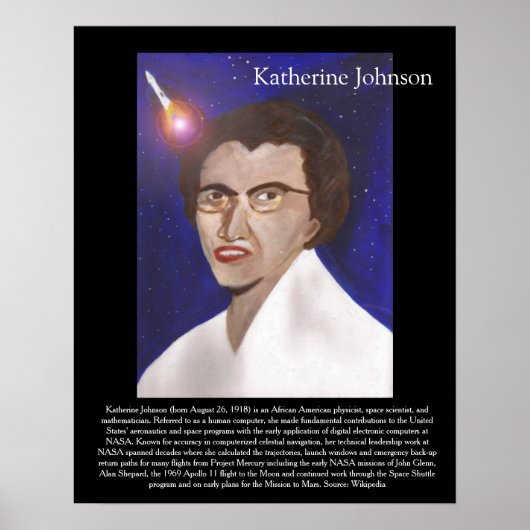 Menselijke computer: Katherine Johnson Poster (Voorkant)