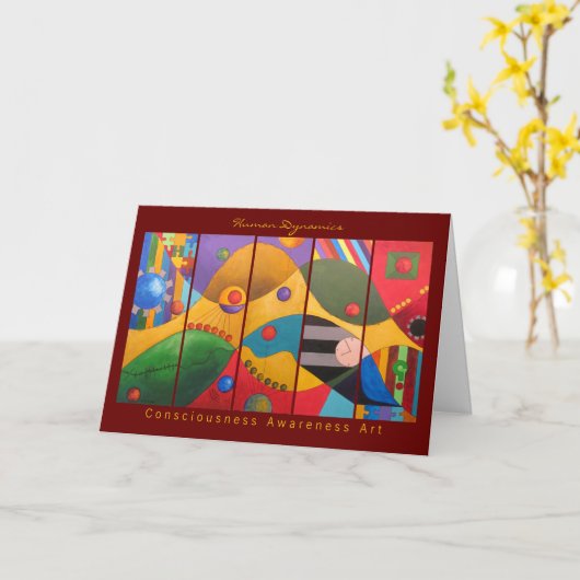 Menselijke dynamicawenskaarten kaart (Gele Bloem)