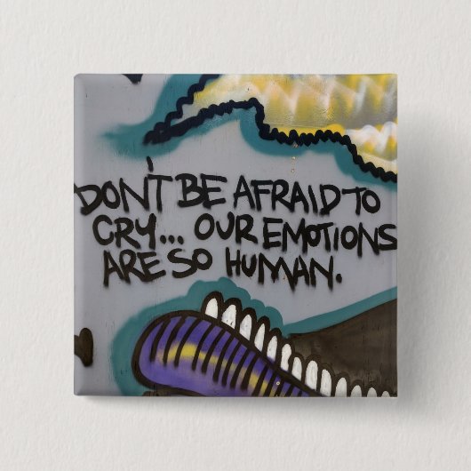 Menselijke emoties Graffiti Vierkante Button 5,1 Cm (Voorkant)