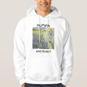 Menselijke en Robot Hoodie