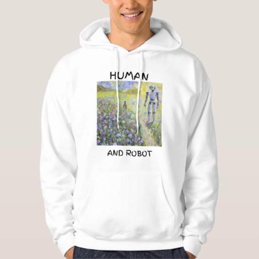 Menselijke en Robot Hoodie (Voorkant)