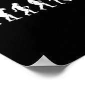 Menselijke evolutie, Badminton Player versie Poster (Hoek)