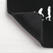 Menselijke evolutie Basketball Muismat (Hoek)