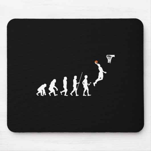 Menselijke evolutie Basketball Muismat (Voorkant)