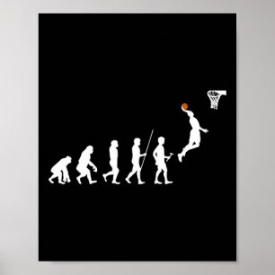 Menselijke evolutie Basketball Poster